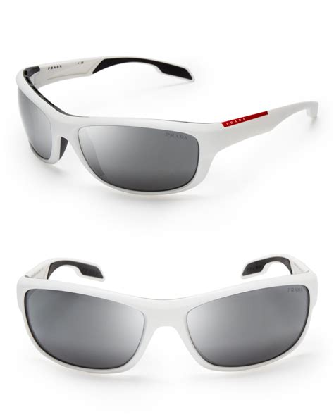 mens white prada sport sunglasses|Prada designer sunglasses for men.